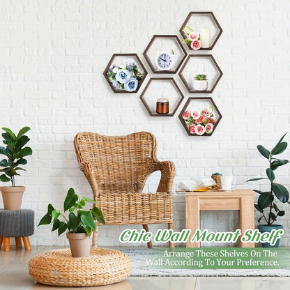 étagère murale Hexagone Flottante 1 pièce - vente privée 14:350850L