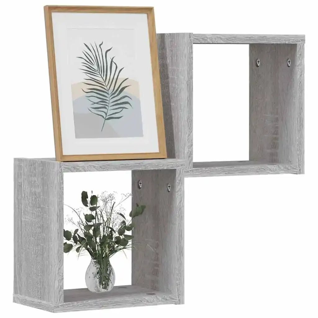 étagère murale marron pour maison 26 x 15 x 26 cm - vente privée 14:200006152Gray;200007763:201336342