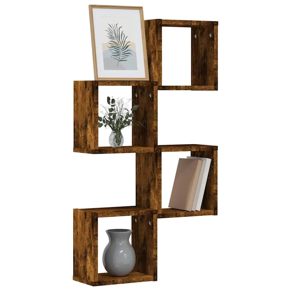 étagère murale marron pour maison 26 x 15 x 26 cm - vente privée 14:200006152Gray;200007763:201336342