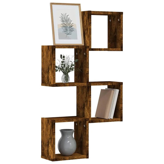 étagère murale marron pour maison 26 x 15 x 26 cm - vente privée 14:200006152Gray;200007763:201336342