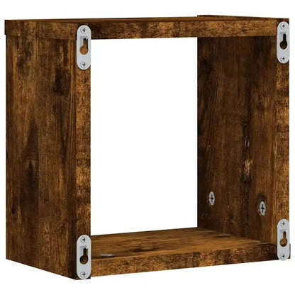 étagère murale marron pour maison 26 x 15 x 26 cm - 14:200006152Gray;200007763:201336342