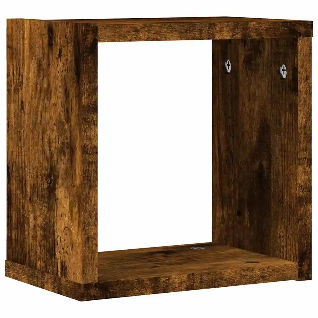 étagère murale marron pour maison 26 x 15 x 26 cm - vente privée 14:200006152Gray;200007763:201336342