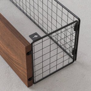 étagère murale métal et bois pour toilette - vente privée 14:365458LD250617-WH;200007763:201336101