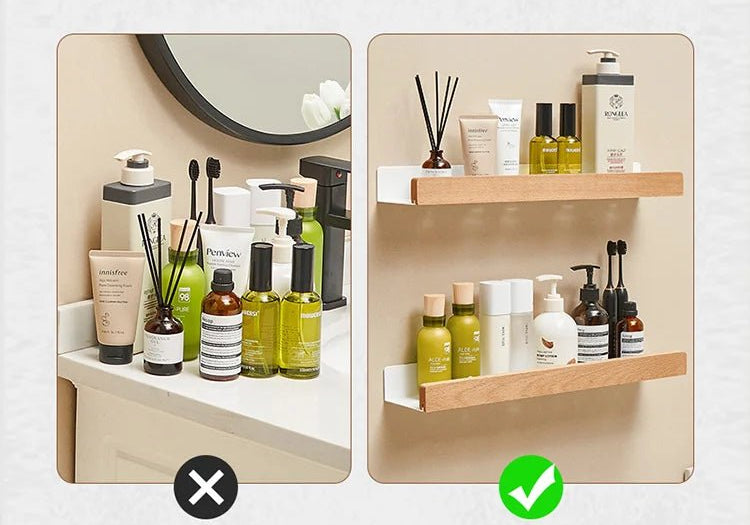 étagère murale salle de bain design moderne et tendance - vente privée 14:1254wood black 60cm bar