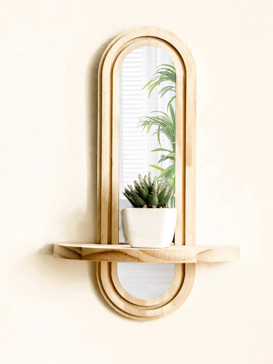 étagère murale scandinave avec miroir - vente privée 14:202713809Mirror MS11094