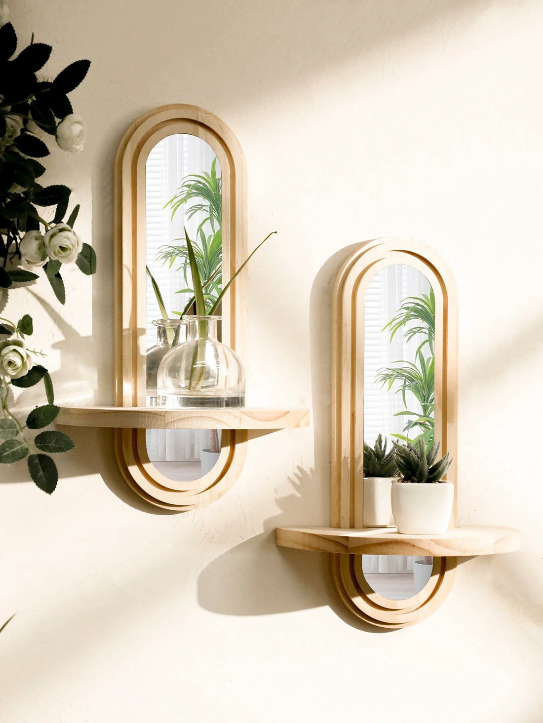 étagère murale scandinave avec miroir - vente privée 14:202713809Mirror MS11094