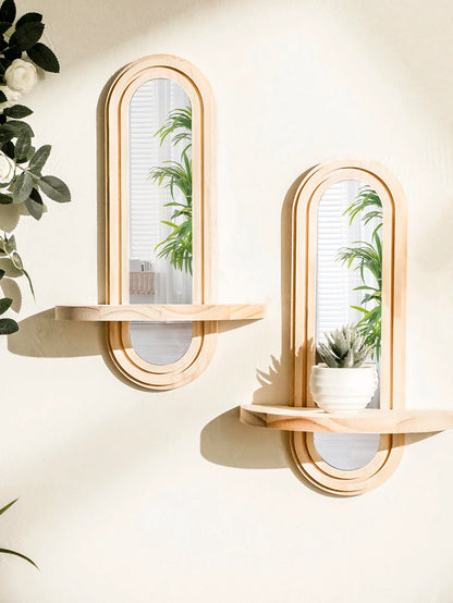 étagère murale scandinave avec miroir - vente privée 14:202713809Mirror MS11094