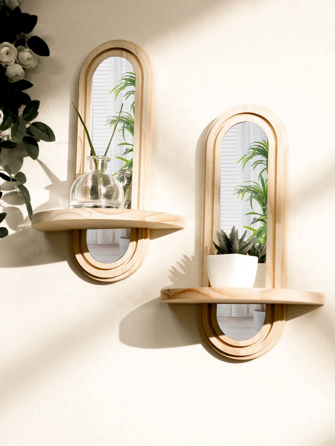 étagère murale scandinave avec miroir - vente privée 14:202713809Mirror MS11094