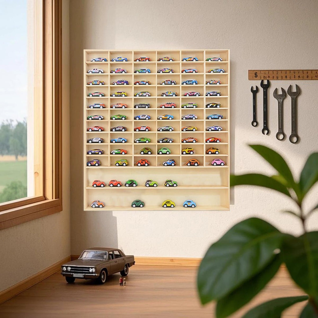 étagère murale stockage box 62 grilles - vente privée 14:202713809TT2320885;200007763:201336101