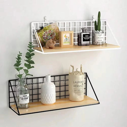 étagère murale suspendue en bois - vente privée 14:10White L
