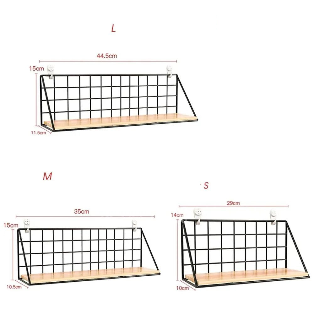 étagère murale suspendue en bois - vente privée 14:10White L