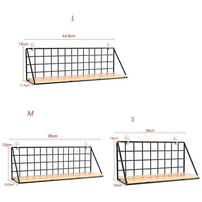 étagère murale suspendue en bois - vente privée 14:10White L