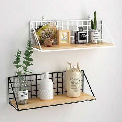 étagère murale suspendue en bois - vente privée 14:10White L