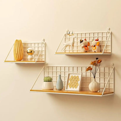 étagère murale suspendue en bois - vente privée 14:10White L