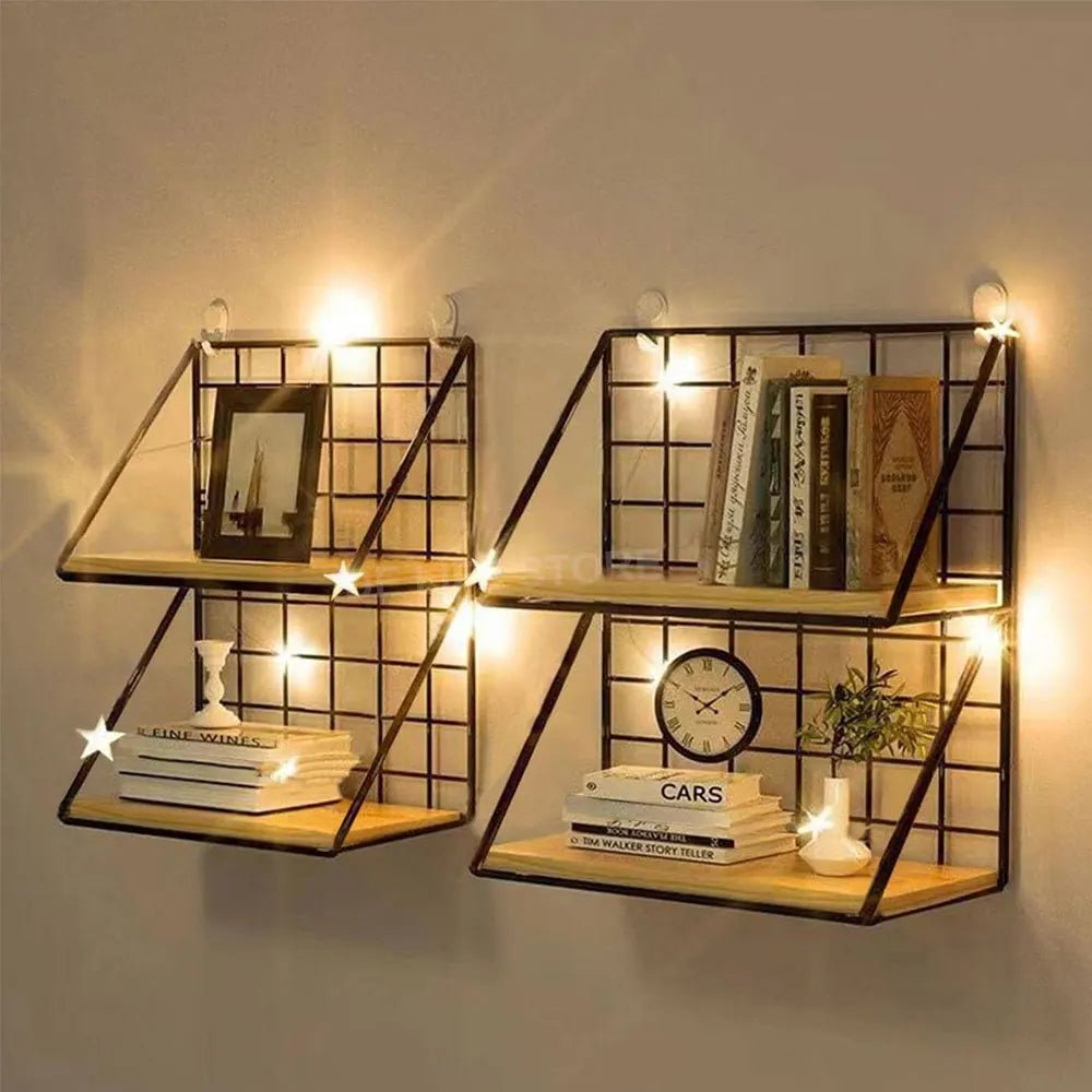 étagère murale suspendue en bois - vente privée 14:10White L