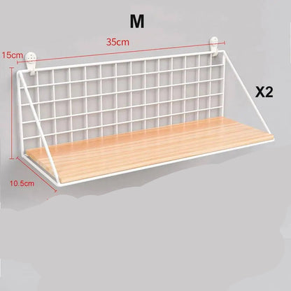 étagère murale suspendue en bois - vente privée 14:4962pcs White M