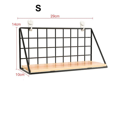 étagère murale suspendue en bois - vente privée 14:691Black S