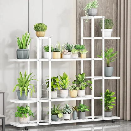 Étagère plante d'angle pour pots de fleurs - vente privée 14:350853H9036 White;200007763:203372089