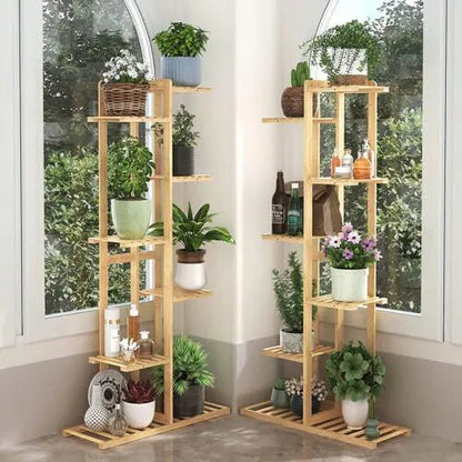 Étagère plante de style présentoir - vente privée 14:350850wood color;200007763:201336101;5:3613866 Tier