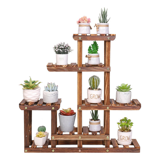 Étagère plante d'intérieur à plusieurs niveaux - vente privée 14:365458Brown;200007763:201336101