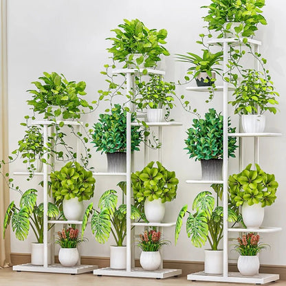 Étagère plante en fer brillant - vente privée 14:6188layers-dark grey