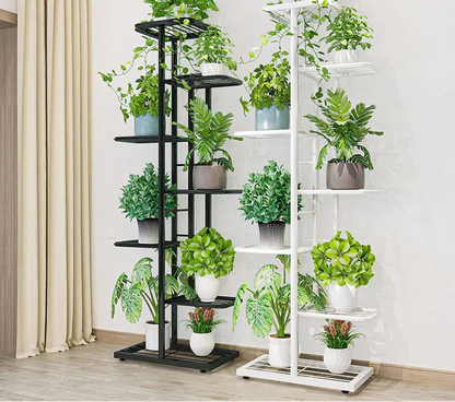 Étagère plante en fer brillant - vente privée 14:6188layers-dark grey