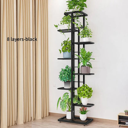 Étagère plante en fer brillant - vente privée 14:6188layers-dark grey