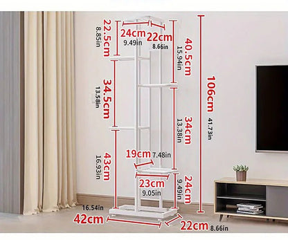 Étagère plante en fer brillant - vente privée 14:6188layers-dark grey