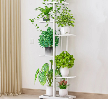 Étagère plante en fer brillant - vente privée 14:6188layers-dark grey