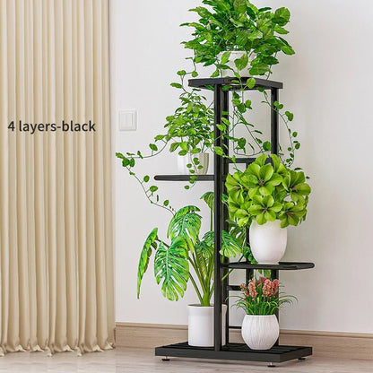 Étagère plante en fer brillant - vente privée 14:6914layers-dark grey