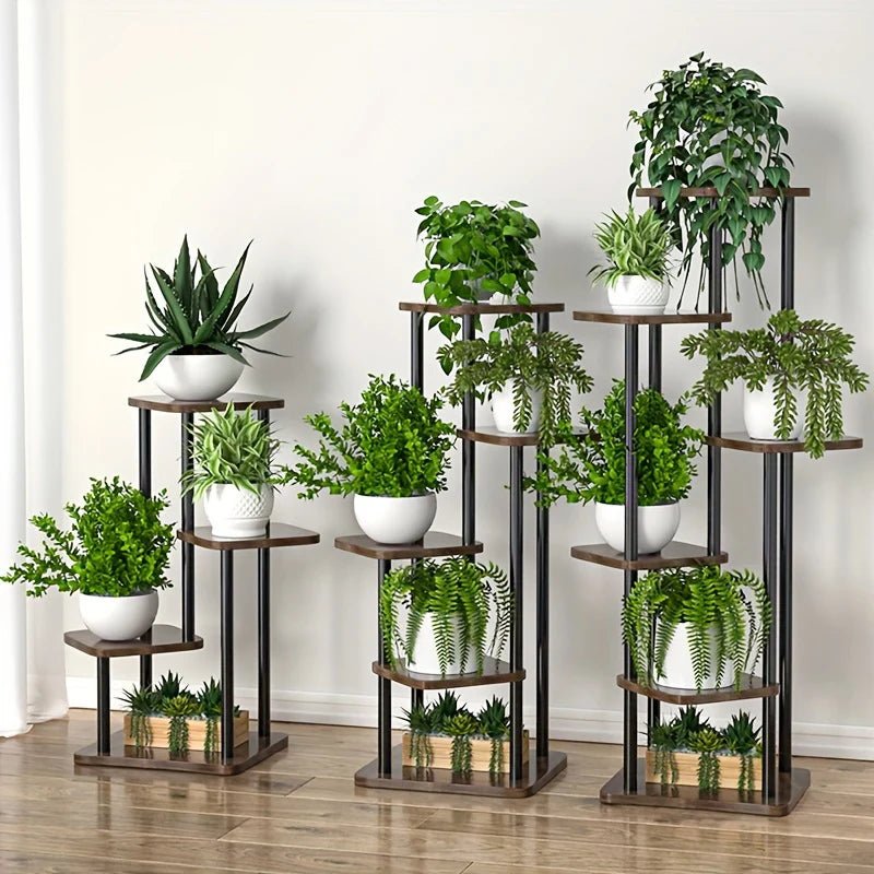 Étagère plante haute multi étages - vente privée 14:10B-5layers black