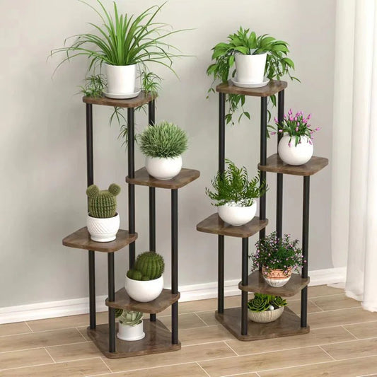 Étagère plante haute multi étages - vente privée 14:10B-5layers black