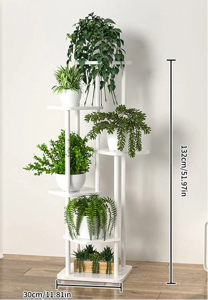 Étagère plante haute multi étages - vente privée 14:29B-6layers white