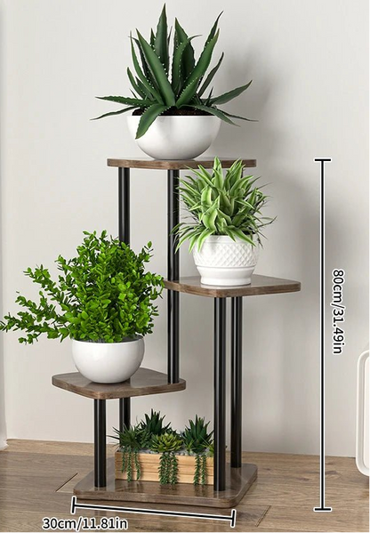 Étagère plante haute multi étages - vente privée 14:350852B-4layers black