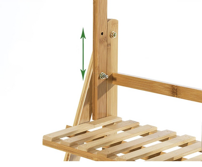 Étagère plante pliable en bambou - vente privée 14:350850Natural Wood;200007763:201336101;5:100014065