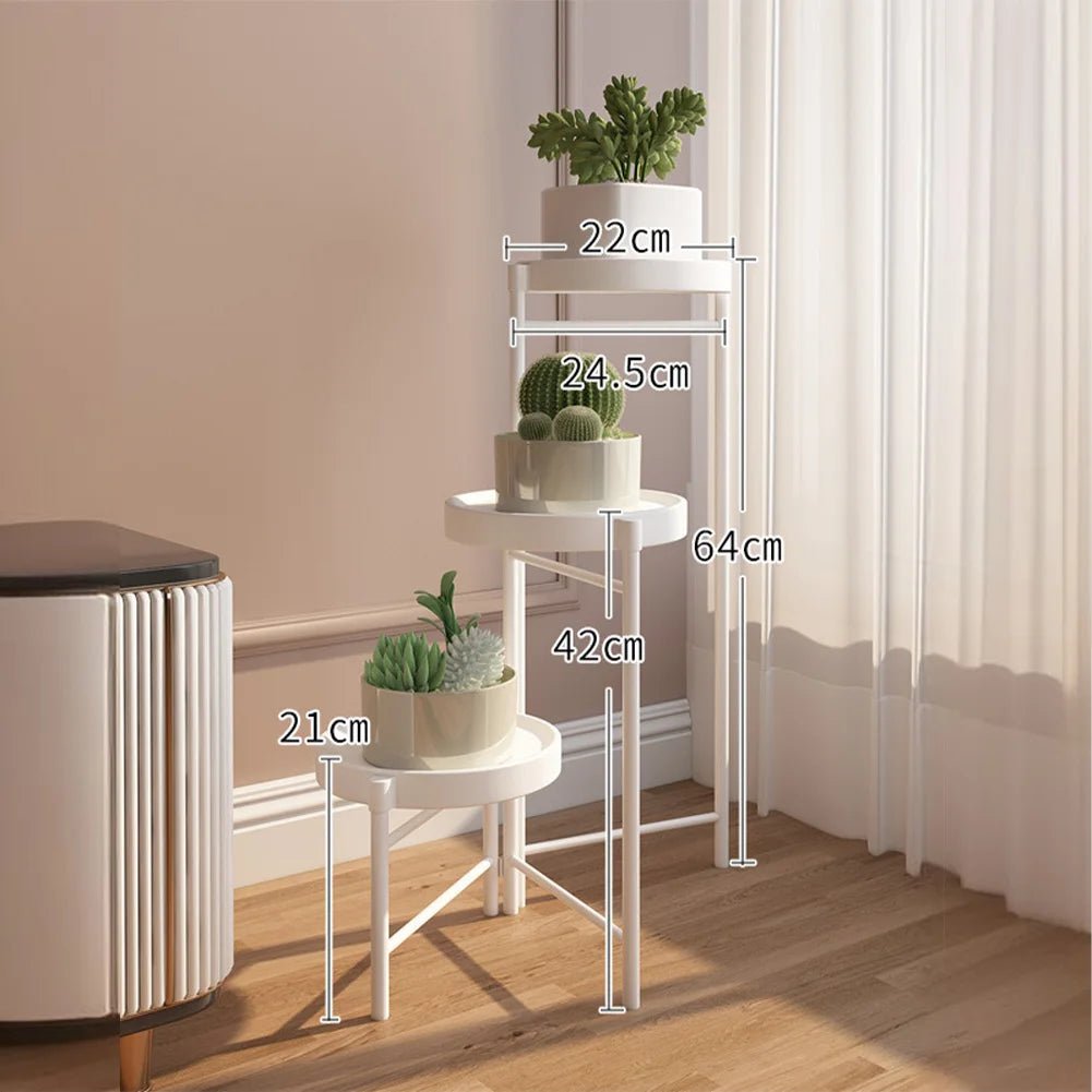 Étagère plante pour terrasse et balcon - vente privée 14:29B-white-3 Tier;200007763:203372089