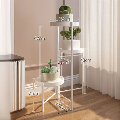 Étagère plante pour terrasse et balcon - vente privée 14:29B-white-3 Tier;200007763:203372089