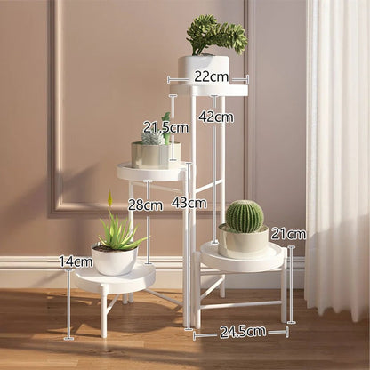 Étagère plante pour terrasse et balcon - vente privée 14:29B-white-3 Tier;200007763:203372089