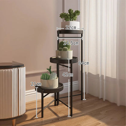 Étagère plante pour terrasse et balcon - vente privée 14:29B-white-3 Tier;200007763:203372089