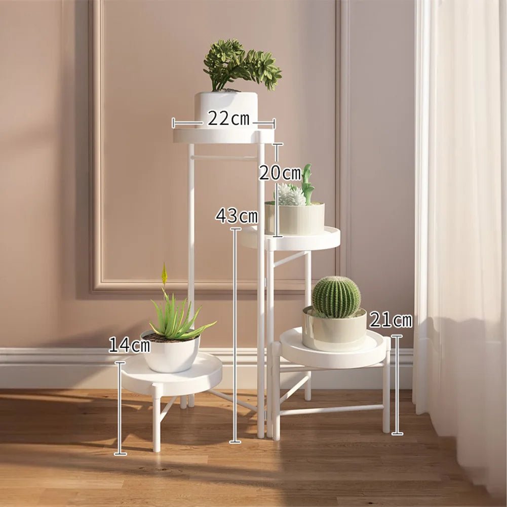 Étagère plante pour terrasse et balcon - vente privée 14:29B-white-3 Tier;200007763:203372089