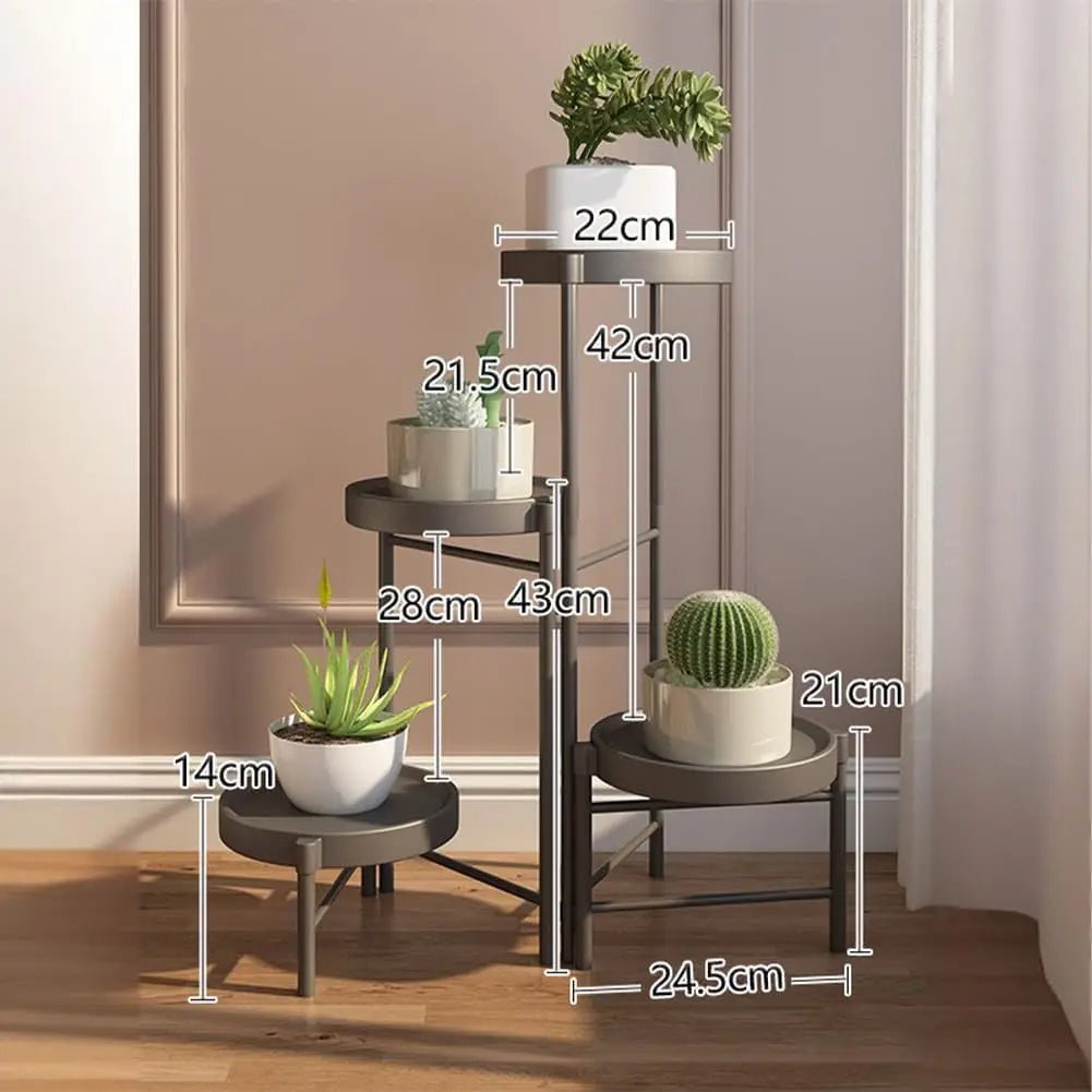 Étagère plante pour terrasse et balcon - vente privée 14:29B-white-3 Tier;200007763:203372089