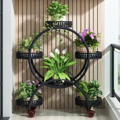 Étagère plante roulette ronde de petite taille - vente privée 14:193;200007763:201336101;5:361385