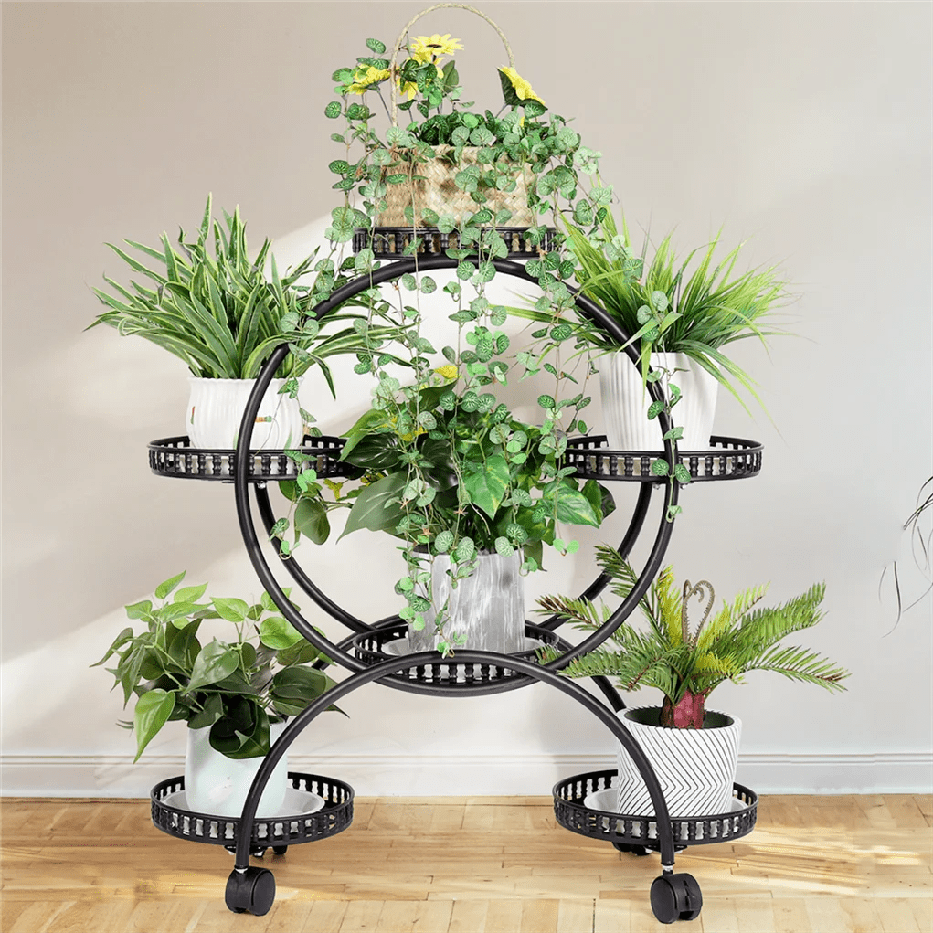 Étagère plante roulette ronde de petite taille - vente privée 14:193;200007763:201336101;5:361385