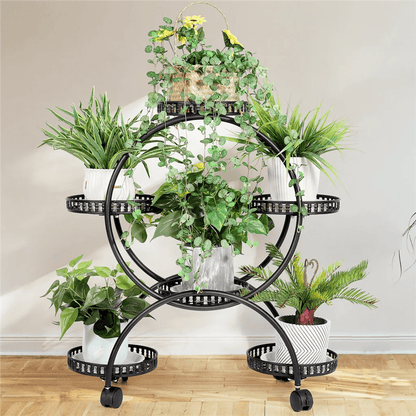 Étagère plante roulette ronde de petite taille - vente privée 14:193;200007763:201336101;5:361385