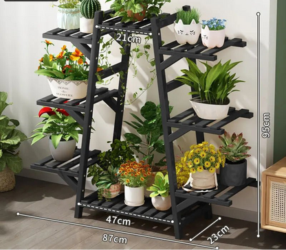Étagère plante tombante - vente privée 14:193Black 8 layers