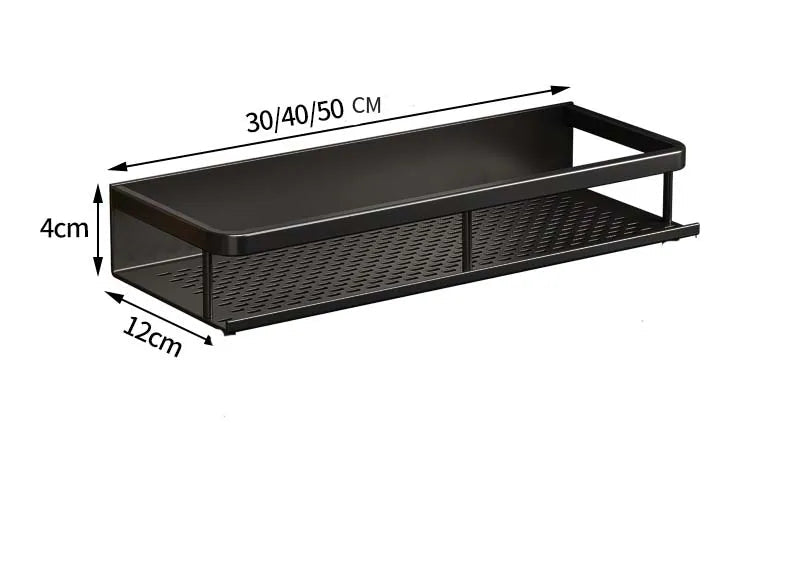 Étagère salle de bain à suspendre - vente privée 14:10Black 50CM