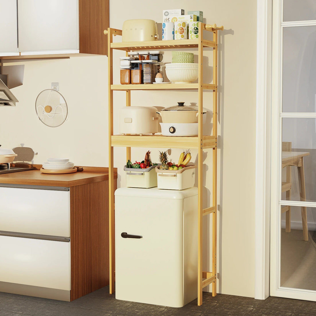 Étagère salle de bain bambou simple - vente privée 14:200006154Deep Khaki;200007763:201336101;5:200004166