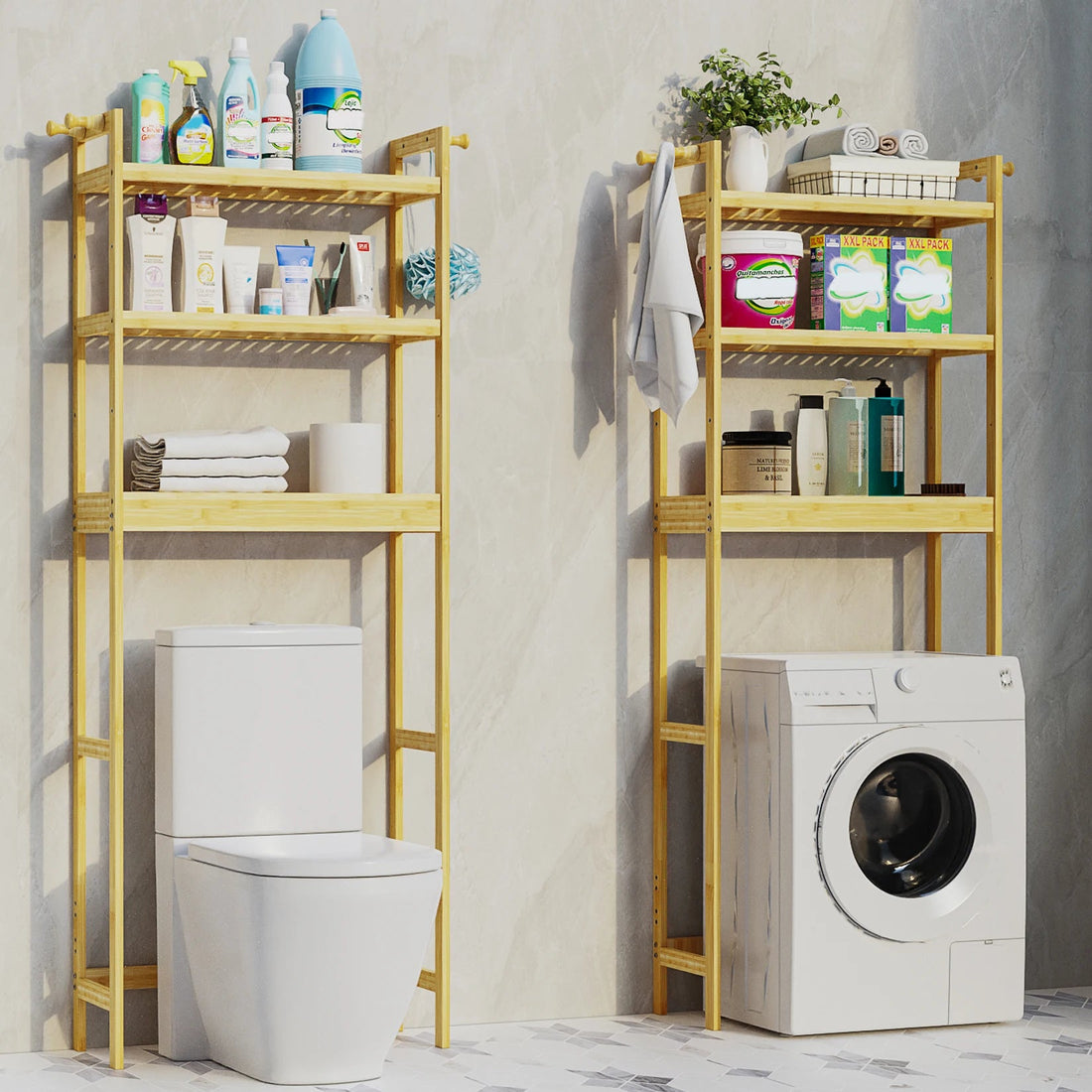 Étagère salle de bain bambou simple - vente privée 14:200006154Deep Khaki;200007763:201336101;5:200004166