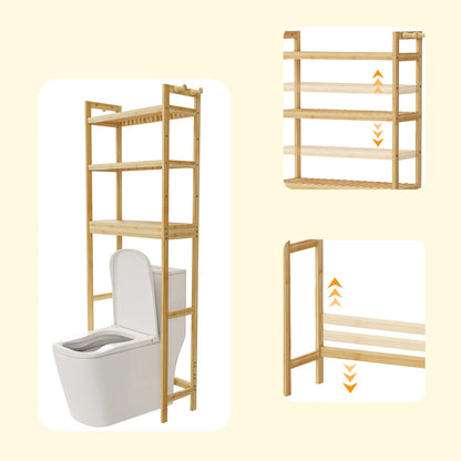 Étagère salle de bain bambou simple - vente privée 14:200006154Deep Khaki;200007763:201336101;5:200004166