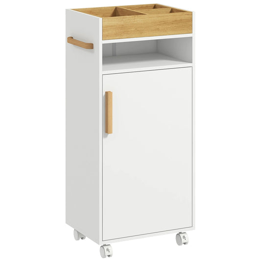 Étagère salle de bain blanc et moderne 40x30x88 cm - vente privée 14:29White;200007763:201336104